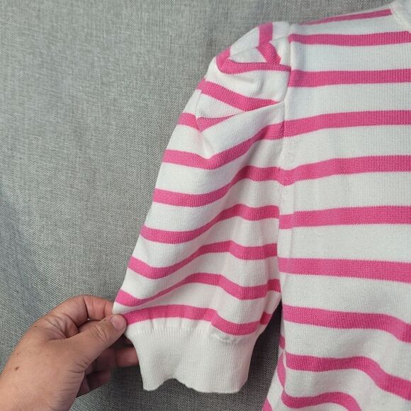 VINE & LOVE Puff Sleeve Striped Top - Picture 3 of 9